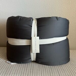 NWT King Rayon from Bamboo Quilt Dark Gray - Casaluna